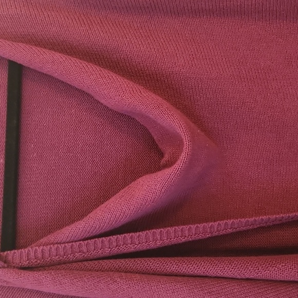 Signature Shawl Knit Cardigan Sweater Burgandy Red Size S/P (6-8) - Picture 2 of 10